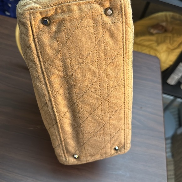 Dior Tan Satchel with Yellow Handles - Picture 6 of 13